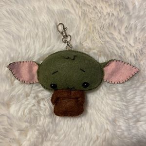 Baby Yoda handmade felt ornament / keychain